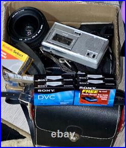 Consumer Electric Lot Various Items cameras & Recorder binoculars, Cassette Vtg