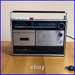 Crown Radio CRC-455FW Japan Compact Cassette Tape Recorder Vintage Retro