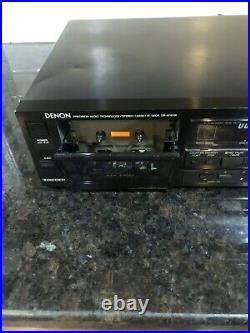 DENON DR M14 HX Stereo Cassette Player Recorder Black Rare Vintage Japan Tested