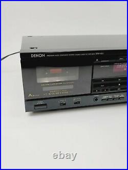 DENON DRW-850 Stereo Double Cassette Tape Deck bundle vintage cassette