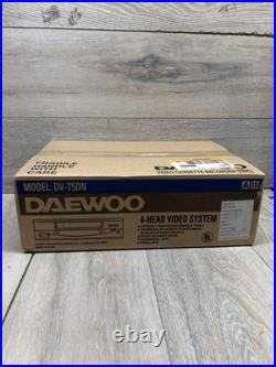 Daewoo DV-T5DN VHS 4-Head Video Cassette Recorder Black New Sealed Vintage VCR