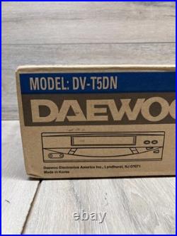 Daewoo DV-T5DN VHS 4-Head Video Cassette Recorder Black New Sealed Vintage VCR