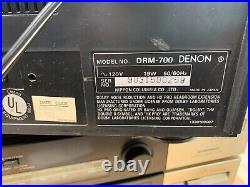 Denon DRM-700 Vintage Cassette Tape Deck Player Recorder 3 Head Dolby HX Pro