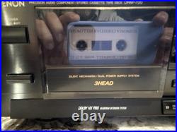 Denon DRM-700 Vintage Cassette Tape Deck Player and Recorder 3 Head Dolby HX Pro