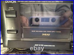 Denon DRM-700 Vintage Cassette Tape Deck Player and Recorder 3 Head Dolby HX Pro