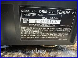Denon DRM-700 Vintage Cassette Tape Deck Player and Recorder 3 Head Dolby HX Pro