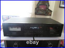 Denon DRW-840 Vintage Dual Cassette Tape Deck Player Recorder HX Pro