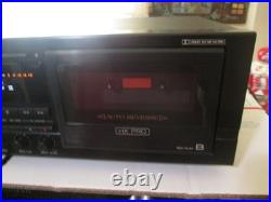 Denon DRW-840 Vintage Dual Cassette Tape Deck Player Recorder HX Pro