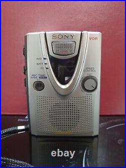 Dictaphone Cassette-Corder Recorder Sony TMC-400DV Silver Vintage Collectable
