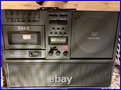EIKI Stereo 7070A Compact Disc Cassette Player Recorder 1987 Vintage Works Great