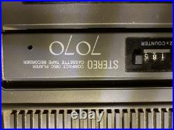 EIKI Stereo 7070A Compact Disc Cassette Player Recorder 1987 Vintage Works Great