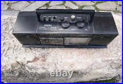 Elta portable cassette recorder and TV, vintage cassette tape recorder with TV