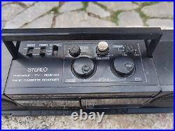 Elta portable cassette recorder and TV, vintage cassette tape recorder with TV