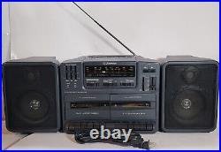 Emerson AC2420 Stereo Radio Cassette Recorder Vintage Boombox AM/FM Radio