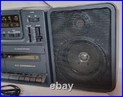 Emerson AC2420 Stereo Radio Cassette Recorder Vintage Boombox AM/FM Radio