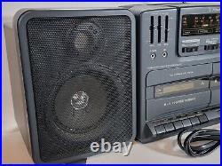 Emerson AC2420 Stereo Radio Cassette Recorder Vintage Boombox AM/FM Radio