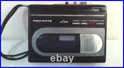 FAIR MATE SC-12 Cassette Recorder Black Showa Retro Serviced Tested from JAPAN