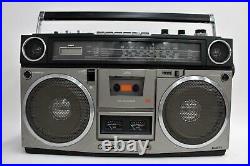 FAULTY SANYO M9990L Vintage Boombox Ghetto Blaster AM/FM Cassette Recorder
