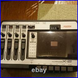 FOSTEX MULTITRACKER X-12 MTR Compact Cassette Tape Recorder Vintage mixer / 8