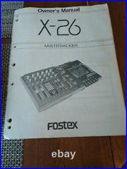 FOSTEX X-26 Vintage 4 Track Analog Cassette Tape Recorder Bundle