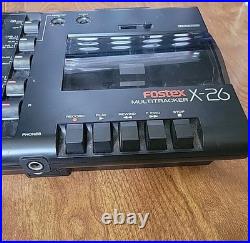 FOSTEX X-26 vintage analog 4 track cassette recorder TURNS ON, Free Shipping