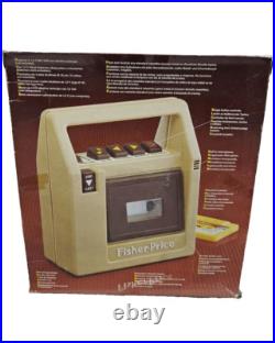 Fisher Price Brown 0826 Vintage Cassette Player Tape Recorder BOXED