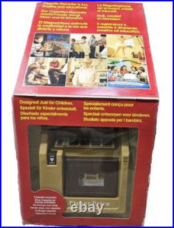 Fisher Price Brown 0826 Vintage Cassette Player Tape Recorder BOXED
