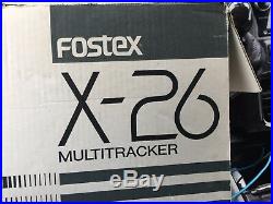 Fostex X-26 Vintage 4Track Multi-Track Cassette Recorder/Power Supply Tested