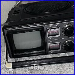 Fully Working Sharp 3T-59 Boombox TV Cassette Tape Player Recorder Radio Vintage