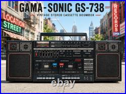 GAMA-SONIC BOOMBOX? RaRe? Vintage Stereo Cassette Recorder
