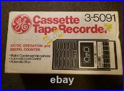 GE Cassette Tape Recorder 3-5091 Sealed Unopened Brand New Vintage