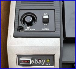 GE VHS Video Cassette Recorder VQL0688 With Cables Manuals Vintage 1970s