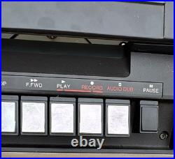 GE VHS Video Cassette Recorder VQL0688 With Cables Manuals Vintage 1970s