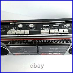 GE VINTAGE AM/FM Stereo Radio Dual Cassette Recorder # 3-5631A Exceptional Cond