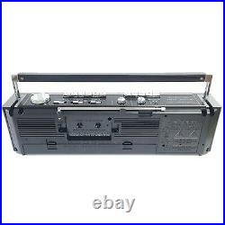 GE VINTAGE AM/FM Stereo Radio Dual Cassette Recorder # 3-5631A Exceptional Cond
