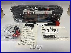 Gabriel STAR STUDIO Dual Cassette Deck Recorder Sing With The Stars Complete VTG