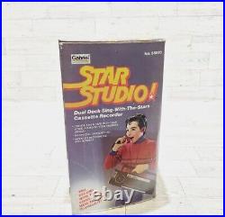 Gabriel STAR STUDIO Dual Cassette Deck Recorder Sing With The Stars NIB Vintage