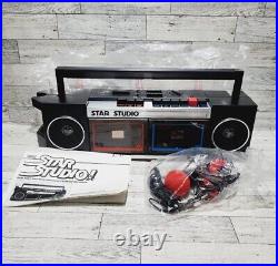 Gabriel STAR STUDIO Dual Cassette Deck Recorder Sing With The Stars NIB Vintage