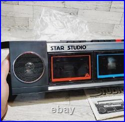 Gabriel STAR STUDIO Dual Cassette Deck Recorder Sing With The Stars NIB Vintage
