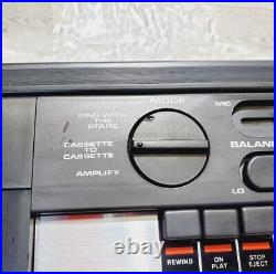 Gabriel STAR STUDIO Dual Cassette Deck Recorder Sing With The Stars NIB Vintage