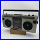 Goldstar-TSR-571-Stereo-Radio-Cassette-Recorder-Vintage-Silver-Boombox-READ-01-jjs