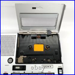 Good Sony TC-1100 Portable Cassette Recorder Silver Vintage Retro Japan Good Sony TC-1100 Portable Cassette Recorder Silver Vintage Retro Japan