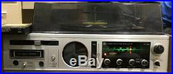 HITACHI 4 Channel Record Player 8 Track Cassette AM-FM Stereo Vintage SDP-2930