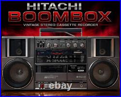 HITACHI BOOMBOX? RaRe? Vintage Stereo Cassette Recorder