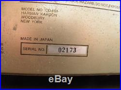Harman Kardon CD-401 Cassette Recorder / Player Vintage Hifi Tape Reel 10%off