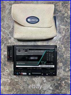 Hitachi CP-55R 80's FM/AM Stereo Cassette Recorder Vintage/ Case Rare Read Desc