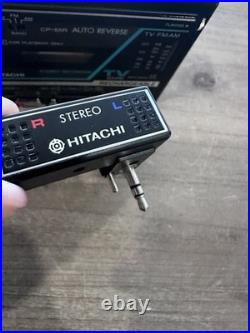 Hitachi CP-55R 80's FM/AM Stereo Cassette Recorder Vintage Rare Read Desc