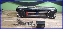 Hitachi Stereo Cassette Vintage Recorder TRK-W404W Powercable Included