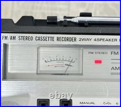 Hitachi TRK-8180 Vintage Radio Cassette Recorder 2-Way 4-Speaker 1980s Tested Hitachi TRK-8180 Vintage Radio Cassette Recorder 2-Way 4-Speaker 1980s Tested