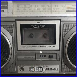 Hitachi stereo cassette recorder trk-8020H Boom box Stereo Say Anything 80s Vtg